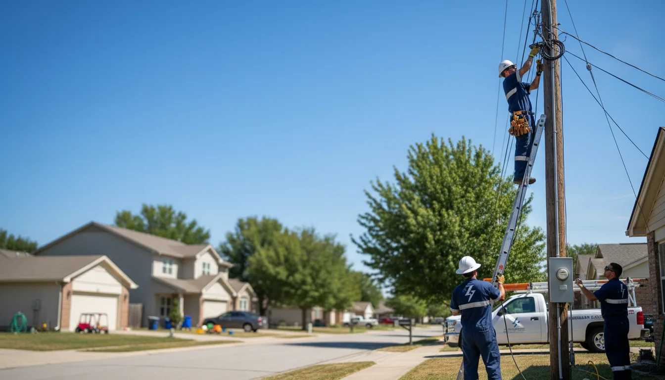 Residential electrician providing installation services in Little Chute, WI